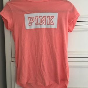 Coral PINK Victoria Secret Tee Size S